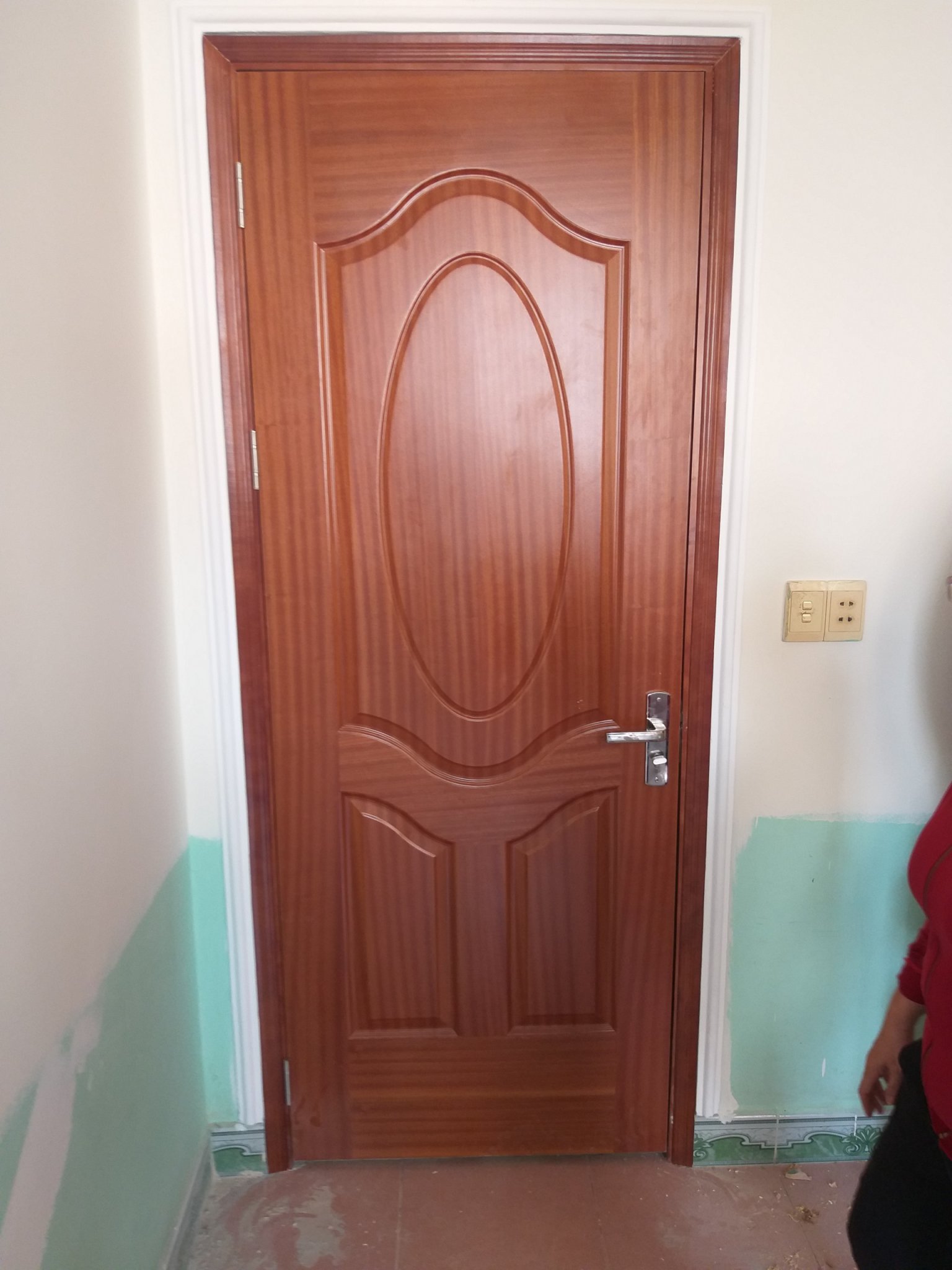 Mẫu cửa gỗ công nghiệp HDF 3a xoan đào