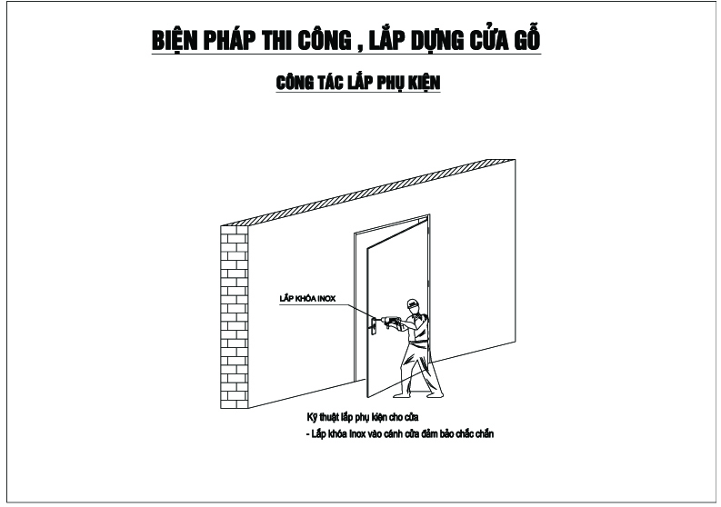 công tác lắp phụ kiện