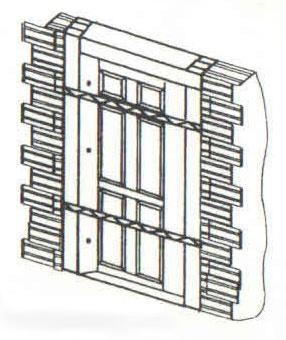 xây ô tường để cố định cửa