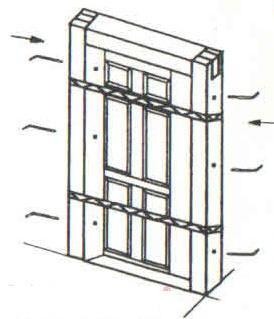 bắt ốc vít vào khung bao cửa
