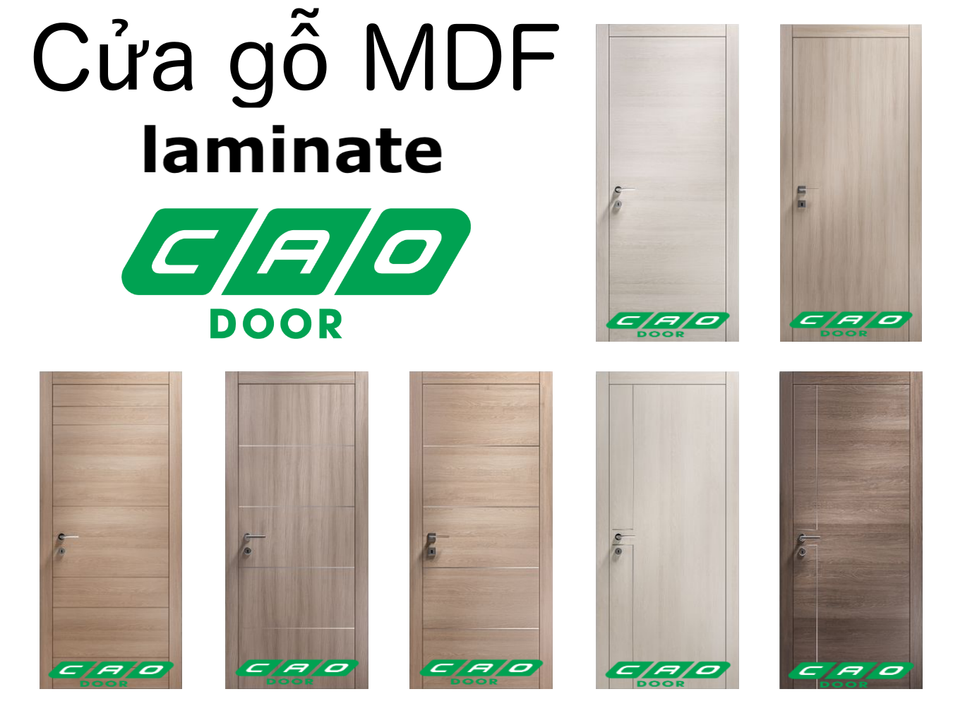 mẫu cửa gỗ công nghiệp MDF laminate