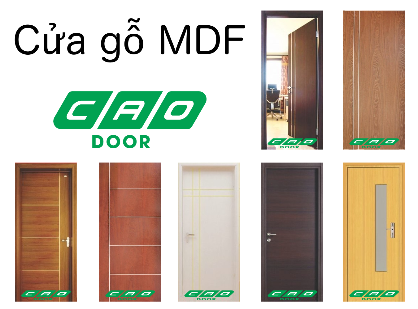 mẫu cửa gỗ công nghiệp MDF veneer